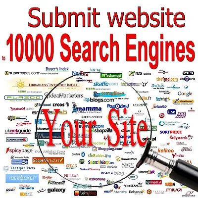 Backlinks | 10000 Different Search Engines Submission For Fast Indexing + Ping • $3.45