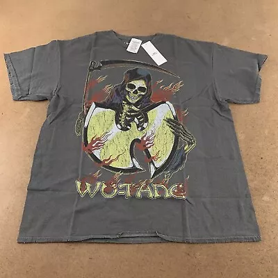 Urban Outfitters Wu-Tang Clan Men's Size Large Gray Reaper Distressed Tee NWT • $15