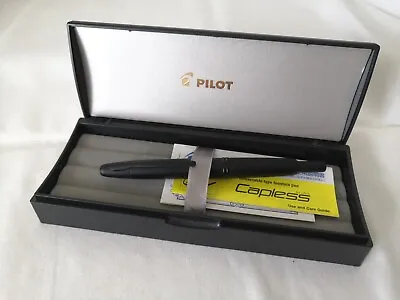 Pilot Fountain Pen Capless Vanishing Point  Mat Black 18k With Original Case • $139