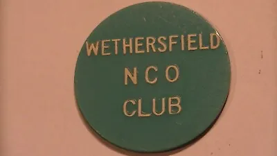 Wethersfield Nco Club 25 Cent Trade Token Military Militaria Air Force England • $15