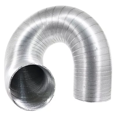 £10.59 • Buy Aluminium Semi Rigid Hose Flexible Duct Pipe Extractor Vent 4  5  6  1.5m 3m