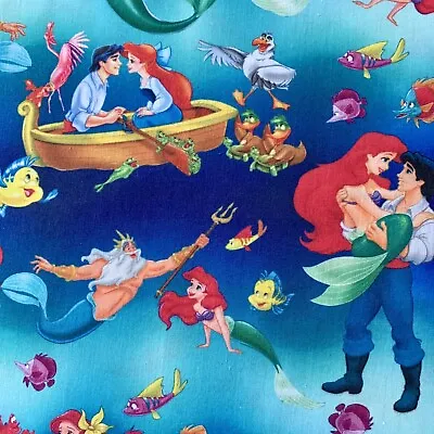 Fq Disney Little Mermaid Ariel Princess Character Fabric • £4.50