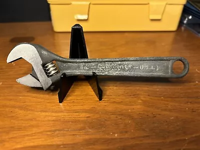 Vintage Crescent Crestoloy 6 Inch Adjustable Wrench Made In USA • $7