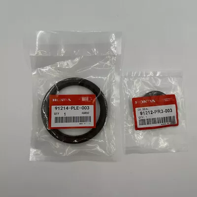 2X Front & Rear Main Crankshaft Seal For Honda Acura 91212-PR3-003/91214-PLE-003 • $19.99