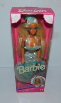 Nib 1991 Mattel Mermaid Barbie Doll #1434 With Changing Hair Color • $34.95
