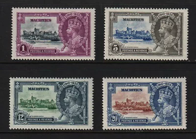 Mauritius 1935 Silver Jubilee Sc 204-07 NH NH XF Fresh CV $67.50 • $19.99