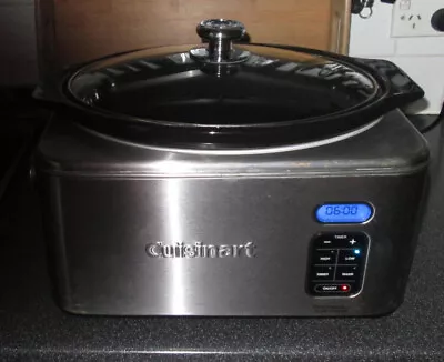 CUISINEART LARGE 6 LITRE PROGRAMMABLE  DIGITAL SLOW COOKER Rrp. Over 200$ • $100