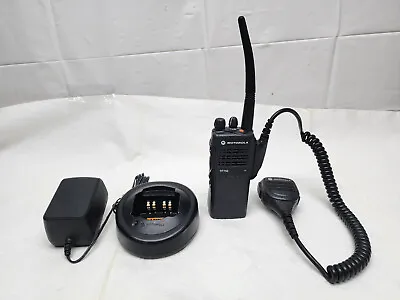 Motorola HT750 136-174 MHz VHF 16ch 2-Way Portable Radio W/ Charger • $149.99