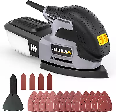 JELLAS Electric Detail Sander 220W Compact Sander Machine For Wood 13000 RPM • $45.60