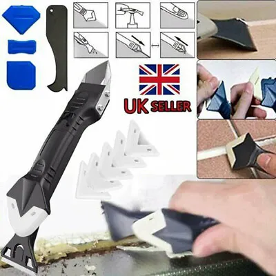 £5.59 • Buy 5 In1 Silicone Remover Caulk Finisher Sealant Nozzle Smooth Scraper Grout Tool