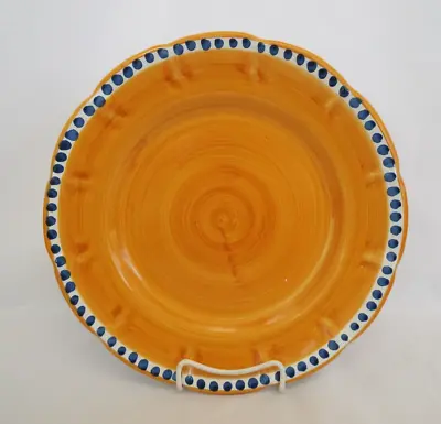 Vietri Italy CAMPAGNA BIRD Orange Charger Service Plate 2 Available UCCELLO Blue • $50