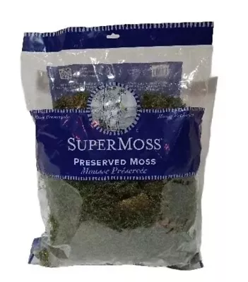  New   Super Moss 21513 Preserved Sheet Moss Fresh Green 16-Ounce • $29.95