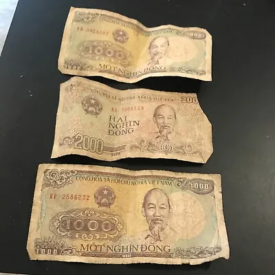 VIETNAM (1000 & 200) Dong 1988 P-106 Ho Chi Minh UNC World Currency • $4.79