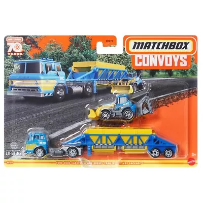 2024 Matchbox Convoys Ford C900 Cabover & Gravel Trailer  Backhoe 1:64 Diecast • $10.96