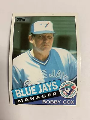 1985 Topps Manager Bobby Cox Toronto Blue Jays • $1.19