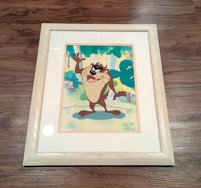 Original Tasmanian Devil Taz Sericel Cel Artwork Frame Warner Bros McKimson COA • $199.99