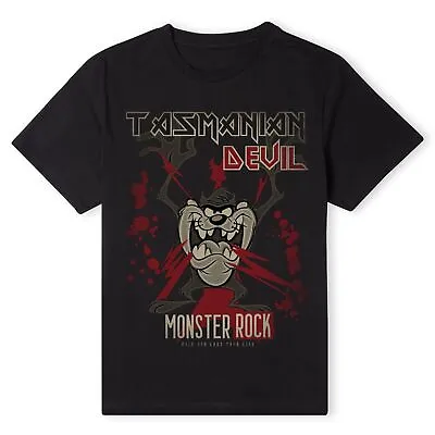 Official Looney Tunes Tasmanian Devil Monster Rock Unisex T-Shirt • £17.99