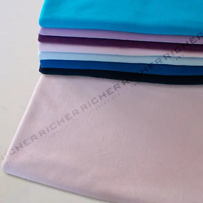 100% Knitted Jersey Cotton Stretch Interlock Fabric Material Made In UK FREE P&P • £35