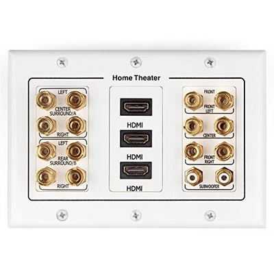 $40.64 • Buy TNP Home Theater Wall Plate - 3-Gang 7.2 Surround Sound Distribution W/Premiu...