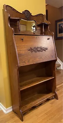 Antique Oak Larkin Soap Drop Front Desk • $195