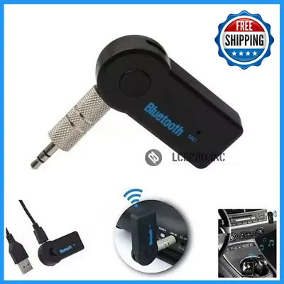 Wireless Bluetooth Receiver 3.5mm AUX Audio Stereo Music Home Car Adapter Kit • $3.50