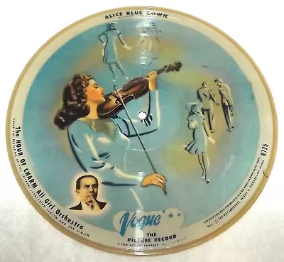 Vogue Picture Disc R725 THE HOUR OF CHARM All Girl Orch Rhapsody In Blue 78 Rpm • $14.95