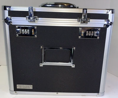 $30 • Buy Vaultz Lock Mobile File Chest Storage Box Letter Black & Silver VZ01187 HIPAA