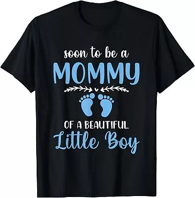 NEW LIMITED Soon To Be A Mommy Of A Beautiful Little Boy Pregnancy T-Shirt S-3XL • $24.21