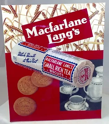 Macfarlane Lang Biscuits Sign England  Wall Hanging Or Free Standing Easel Back • $75