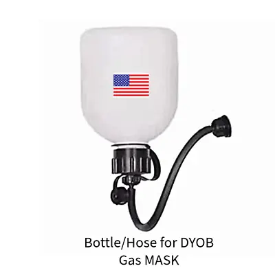 DYOB Gas Mask 36oz BOTTLE / 38' HOSE For Gas Mask Hydration System ESSENTIAL • $20.99