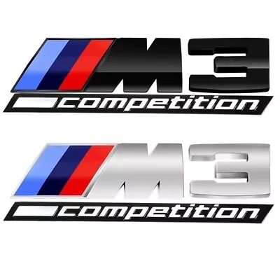 For M3 COMPETITION Number Letters Rear Trunk Badge Sticker 3 Series Emblem • $14.99