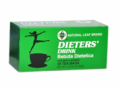 £13.99 • Buy 2 BOXES OF Dieters' Drink Bebida Dietetica Natural Leaf Brand Dieters 36 Tea Bag