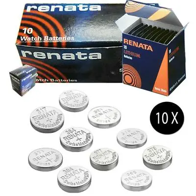 10X Renata Cell Battery Swiss Made Silver Oxide / Lithium Batteries - All Sizes • £19.99