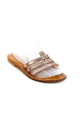 KJ K.Jacques St.Tropez Womens Patent Leather T-Strap Sandals Pink Size 6US 36EU • $41.49