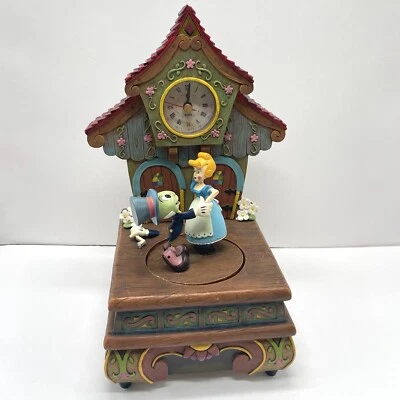 £321.38 • Buy Disney Direct Pinocchio Clock Dancing Jiminy Cricket RARE Cuckoo Music AS IS