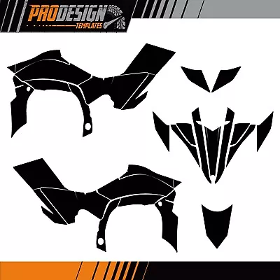 Yamaha YFZ 450R 2009 To Up 2013 Quad Vector Graphics Kit Template Stencil Eps 1: • $25.62