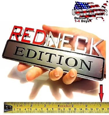 $19.91 • Buy REDNECK EDITION HIGH QUALITY Car Truck Trunk Lid Back EMBLEM Decal LOGO SIGN