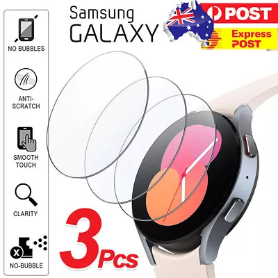 3Pcs Samsung Galaxy Watch Screen Protector 6 5 Pro 4 3 Classic 46 44 42 40mm • $4.99