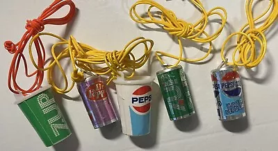 Vintage 5 Gumball Machine Pepsi 7 Up Dr Pepper Necklace Nice Rare Collection #2 • $15