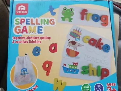 Coogam Spelling Game 3+ Montessori Preschool STEM Educational Toy Wooden Letters • $17