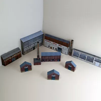 Low Relief Z Gauge Industrial Buildings Warehouses Pack Of 8 1/220 Scale Set 15 • £11.99