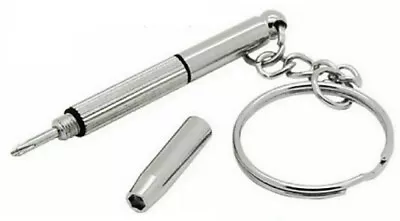 3 In 1 Mini Screwdriver Repair Tool Set Keyring For Watch Glasses Mobile Phone • £2.29