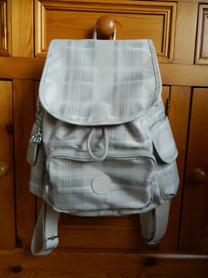 £29.99 • Buy Kipling City Pack S Backpack With Metal Monkey In Soft Plaid .