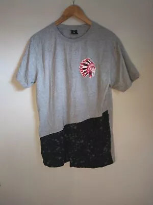 Launder Bailey Apparel T Shirt Adult Extra Large Gray Short Sleeve Indian Logo  • $5.49