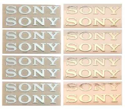 Sony TV Sticker Silver Gold Logo Home Theatre Gaming PlayStation Laptop PC QTY 1 • £2.99