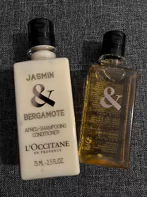 L'OCCITANE Jasmin Bergamote Shampoo Conditioner Travel Set 2.5 Fl. Oz./75 Ml. • $14.95