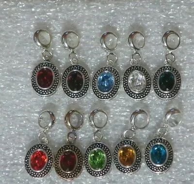 NEW DaVinci Beads & Charms Interchangeable Jewelry - Birthstone CZ Oval Dangle • $8