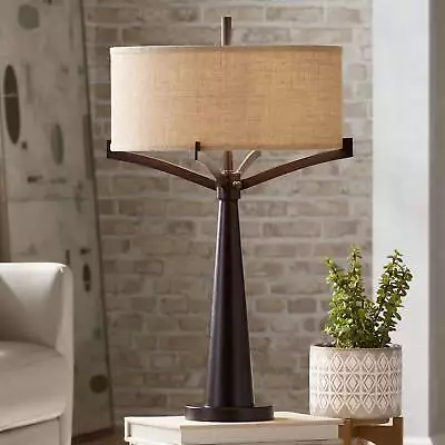 Tremont Industrial Table Lamp 31 1/2  Tall Bronze Metal For Bedroom Living Room • $179.99