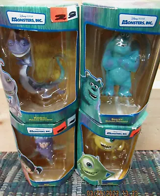 Disney  Pixar Monsters Inc Enesco Set Of 4 Sully  Mike  Randall  Boo  Sealed • $32.99