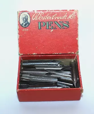 Lot Of 12 NOS Vintage R. Esterbrook Co. School Nibs Fine Firm #1000 W/o Box • $14